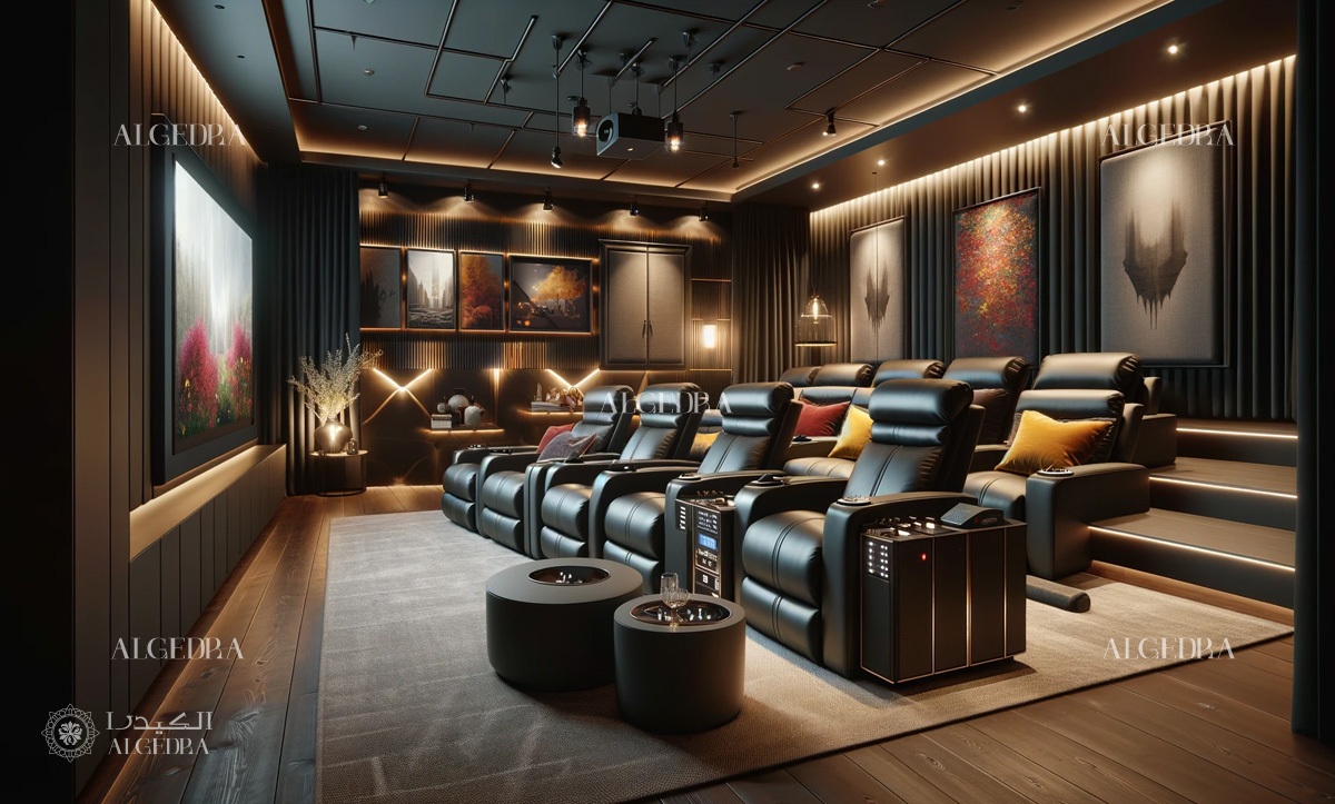 أفكار تصميم غرفة السينما المنزلية